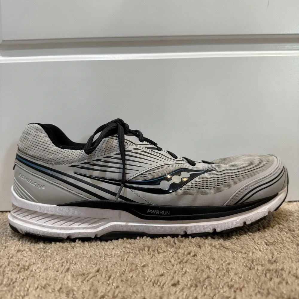 Saucony Echelon 8 Shoes Mens Size 12.5 PWRRUN Supportive Running Athletic Sneake